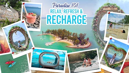 Paradise 101 se détendre, se rafraîchir et recharger le billet d’entrée
